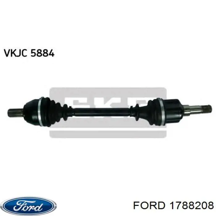 1788208 Ford Semieixo (acionador) dianteiro esquerdo