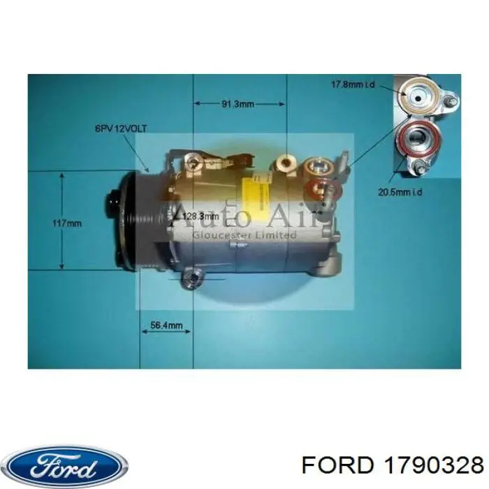 1790328 Ford Compressor de aparelho de ar condicionado