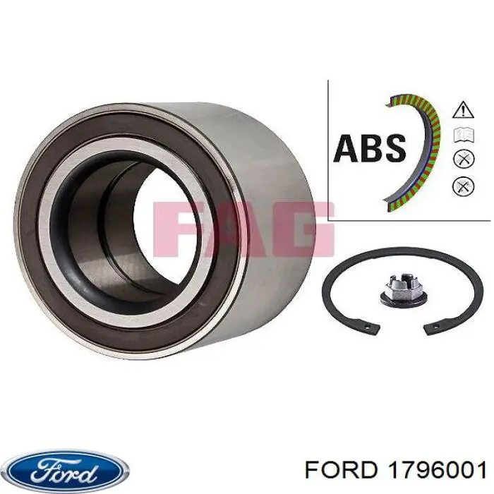Compre 1796001 Ford Rolamento de cubo dianteiro