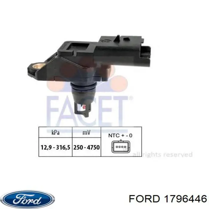 Sensor de pressão no coletor de admissão, MAP Ford 1796446 preço, a partir de 32,07 USD