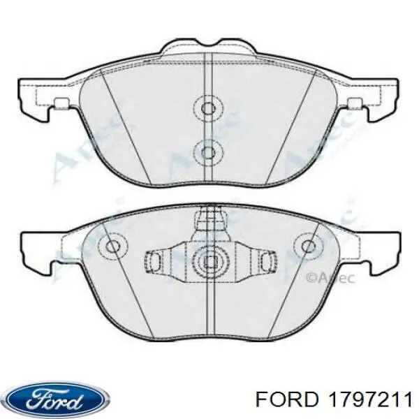 Compre 1797211 Ford Sapatas do freio dianteiras de disco