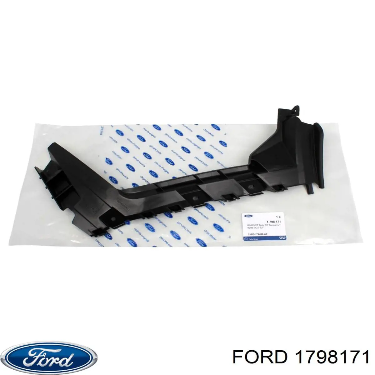 1798171 Ford Consola esquerda do pára-choque traseiro