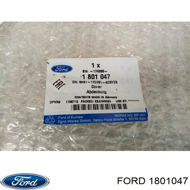 Placa sobreposta central do pára-choque traseiro Ford 1801047 preço, a partir de 281,22 USD