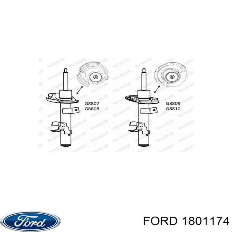 Amortecedor dianteiro esquerdo Ford 1801174 preço, a partir de 67,84 USD
