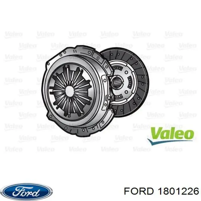 1801226 Ford Kit de embraiagem (3 peças)