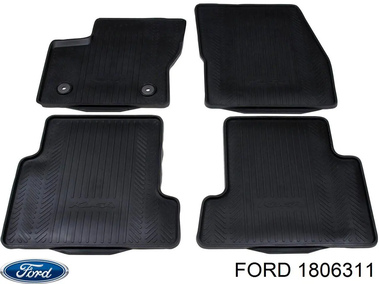 1806311 Ford Tapetes dianteiros + traseiros, kit