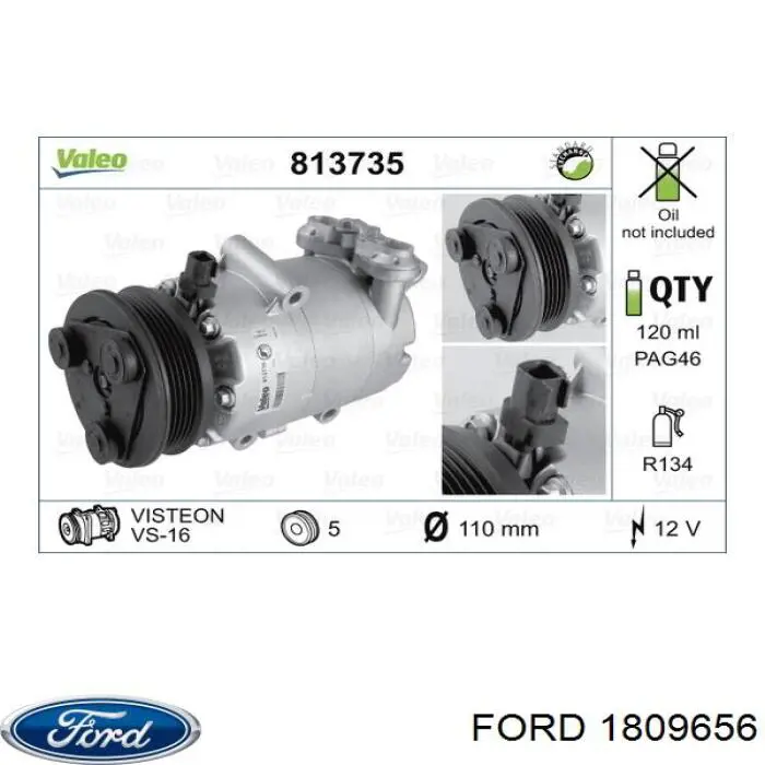 Compressor de aparelho de ar condicionado Ford 1809656 preço, a partir de 137,91 USD
