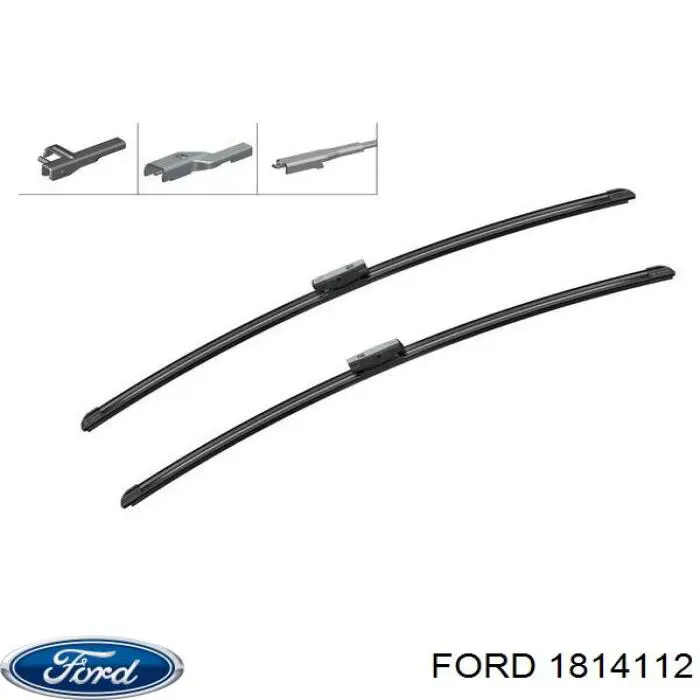 1814112 Ford Limpa-pára-brisas do pára-brisas, kit de 2 un.