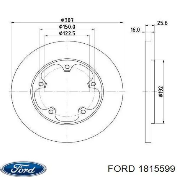 Disco do freio traseiro Ford 1815599 preço, a partir de 52,81 USD