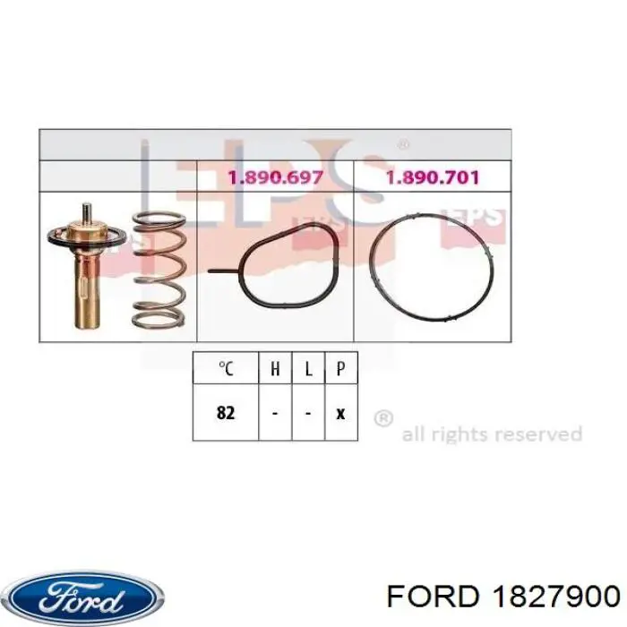 1827900 Ford Caixa do termostato