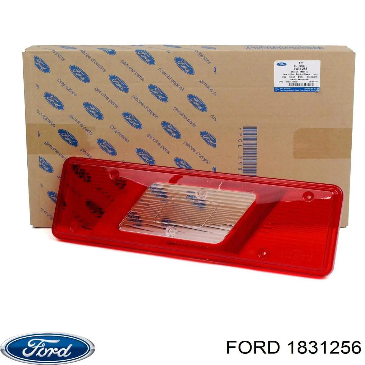 1831256 Ford Vidro da luz traseira direita