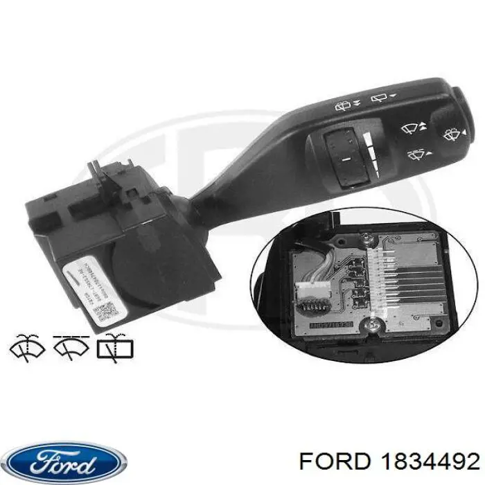 1834492 Ford Comutador direito instalado na coluna da direção