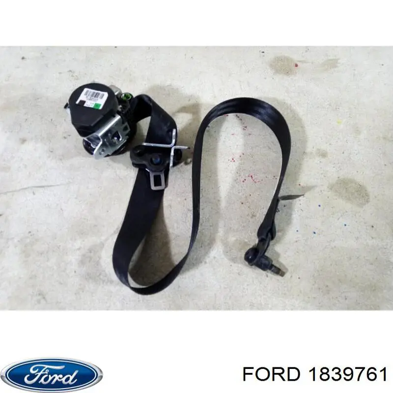 1839761 Ford Correia de segurança dianteira direita