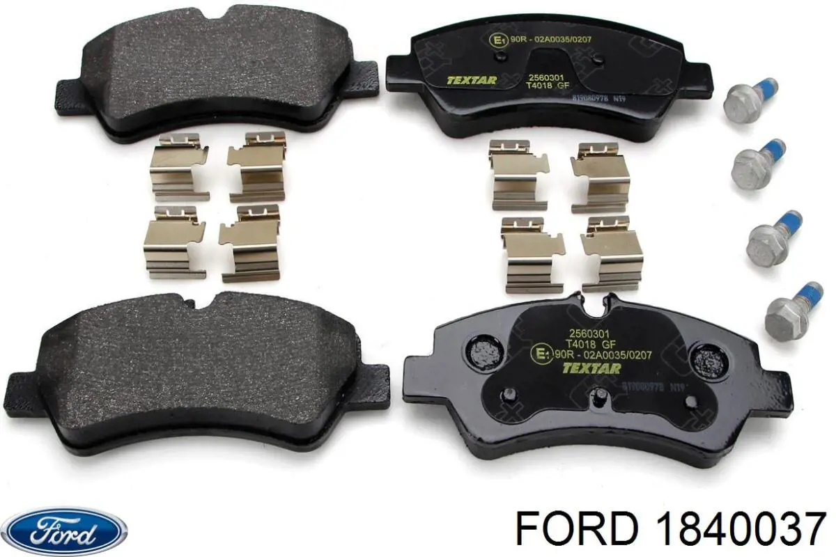Compre 1840037 Ford Sapatas do freio traseiras de disco