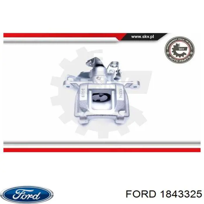 1843325 Ford Suporte do freio traseiro esquerdo
