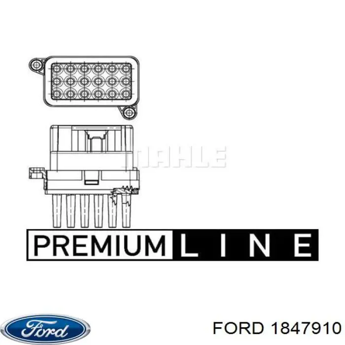 Compre 1847910 Ford Resistor (resistência) de ventilador de forno (de aquecedor de salão)