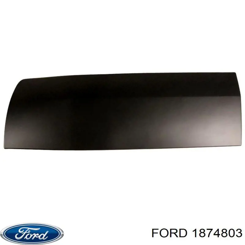 1874803 Ford Moldura da porta traseira direita