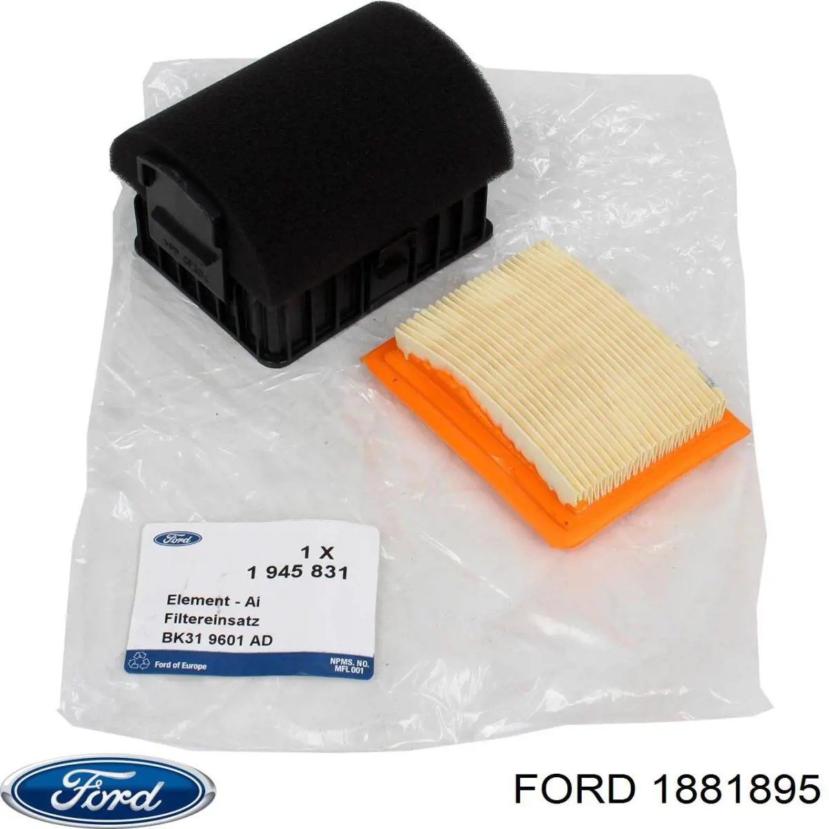 BK319601AC Ford Filtro de ar