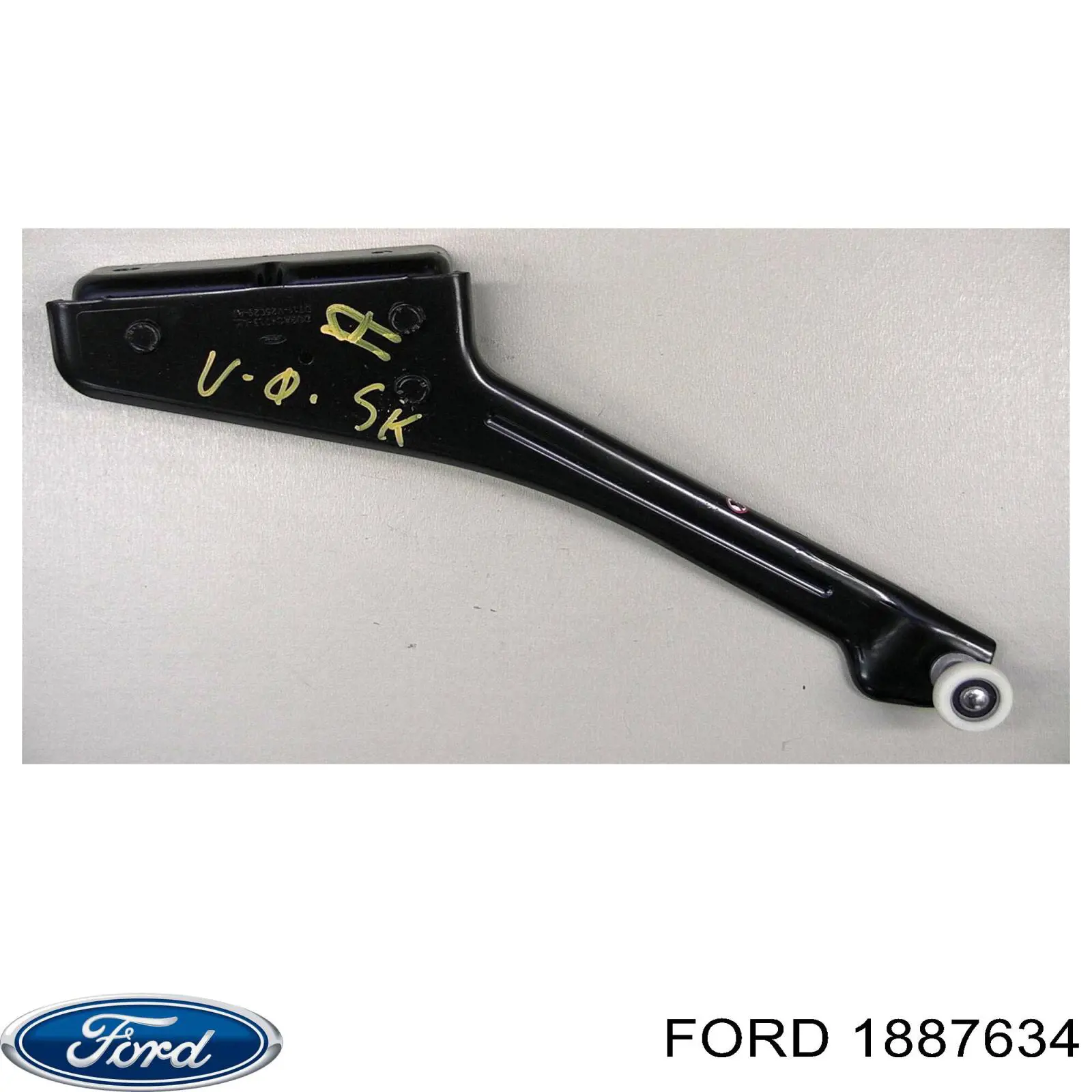 1887634 Ford Rolo esquerdo superior da porta lateral (deslizante)