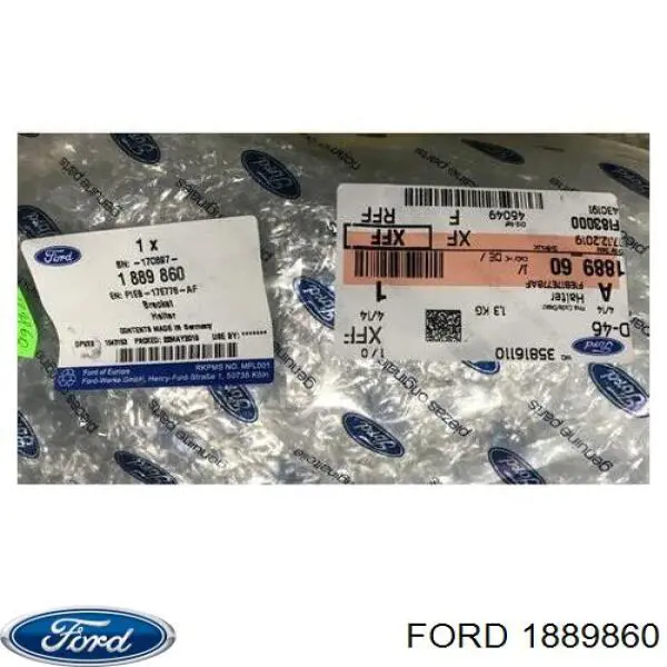 1889860 Ford Reforçador do pára-choque dianteiro