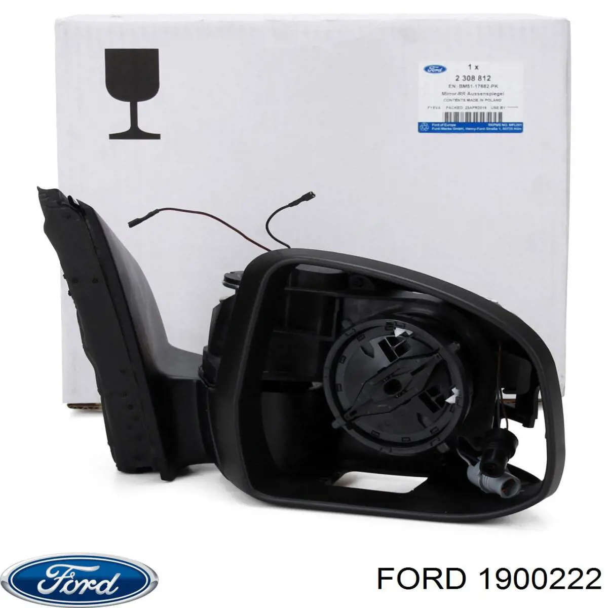 Compre 1900222 Ford Espelho de retrovisão direito