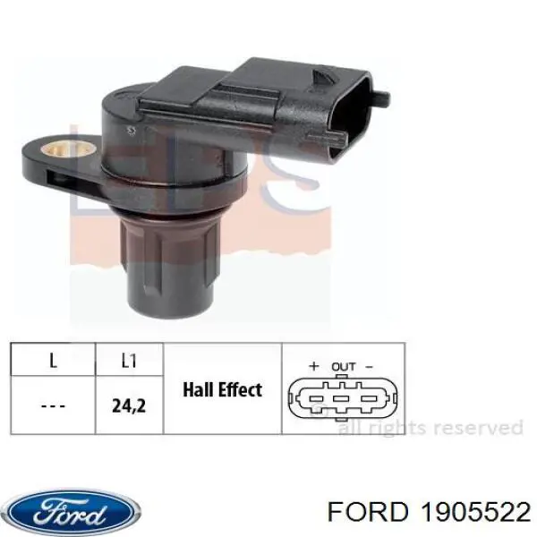 Compre 1905522 Ford Sensor de posição da árvore distribuidora