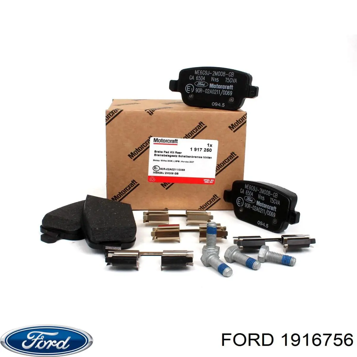 Sapatas do freio dianteiras de disco Ford 1916756 preço, a partir de 36,72 USD