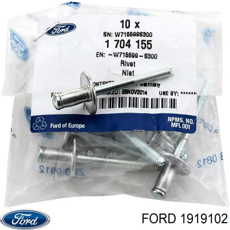 Compre 1919102 Ford Guarda-barras direito do pára-lama dianteiro
