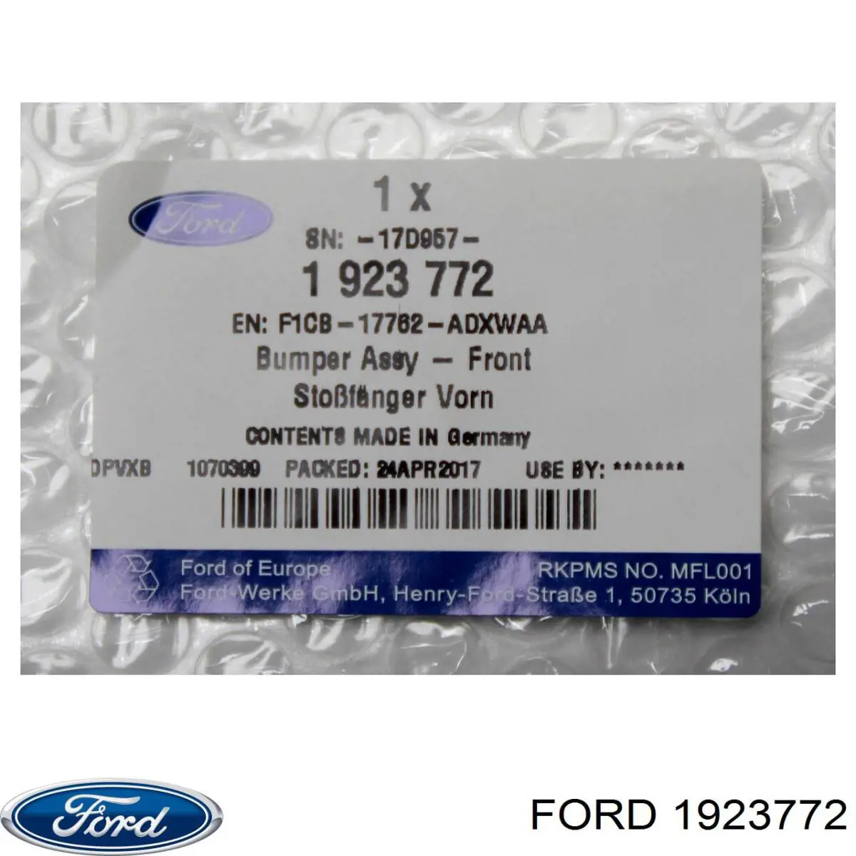 Pára-choque dianteiro Ford 1923772 preço, a partir de 198,07 USD