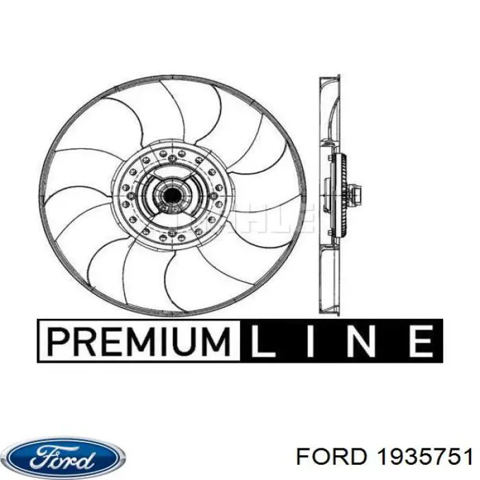 1935751 Ford Ventilador (roda de aletas) do radiador de esfriamento