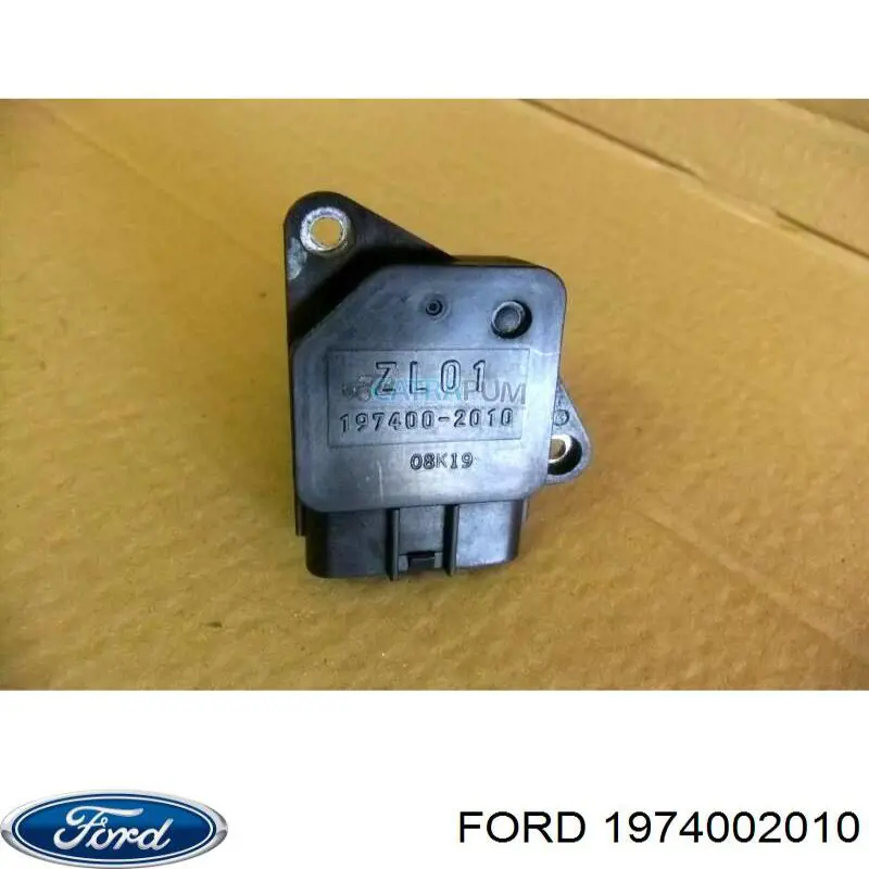1974002010 Ford Sensor de fluxo (consumo) de ar, medidor de consumo M.A.F. - (Mass Airflow)