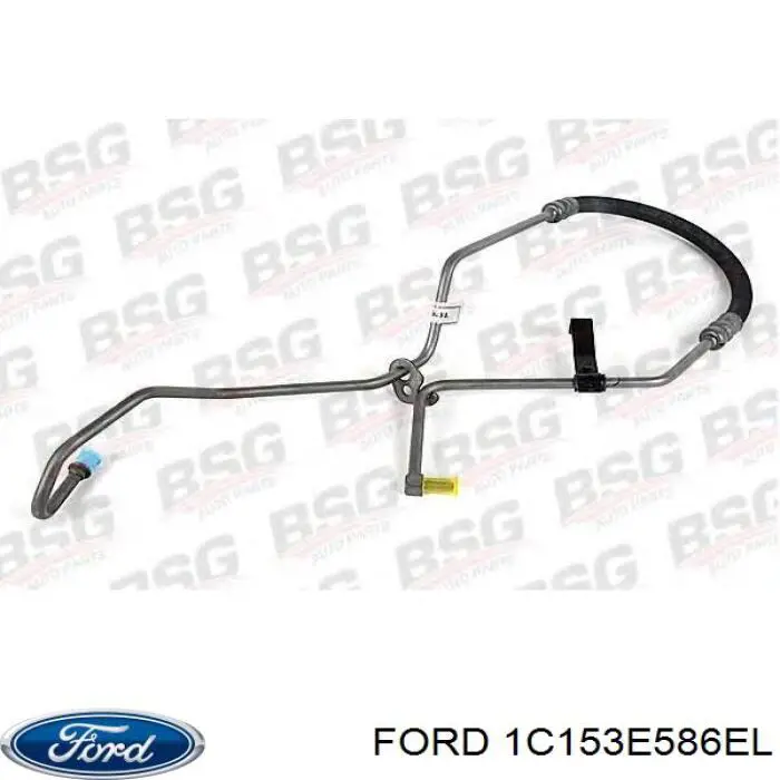 Mangueira da Direção hidrâulica assistida de pressão alta desde a bomba até a régua (do mecanismo) Ford 1C153E586EL preço, a partir de 87,98 USD
