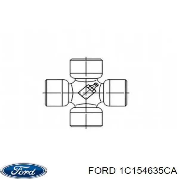 1C154635CA Ford Cruzeta da junta universal traseira