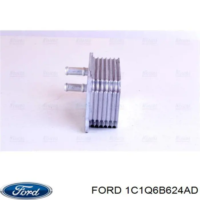 Compre 1C1Q6B624AD Ford Radiador de óleo (frigorífico), debaixo de filtro
