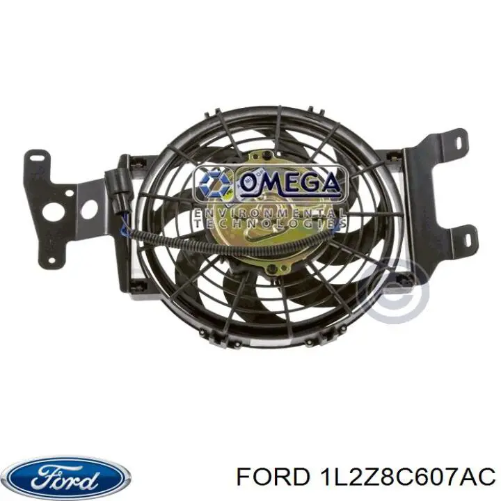 Ventilador elétrico de esfriamento montado (motor + roda de aletas) Ford Explorer  