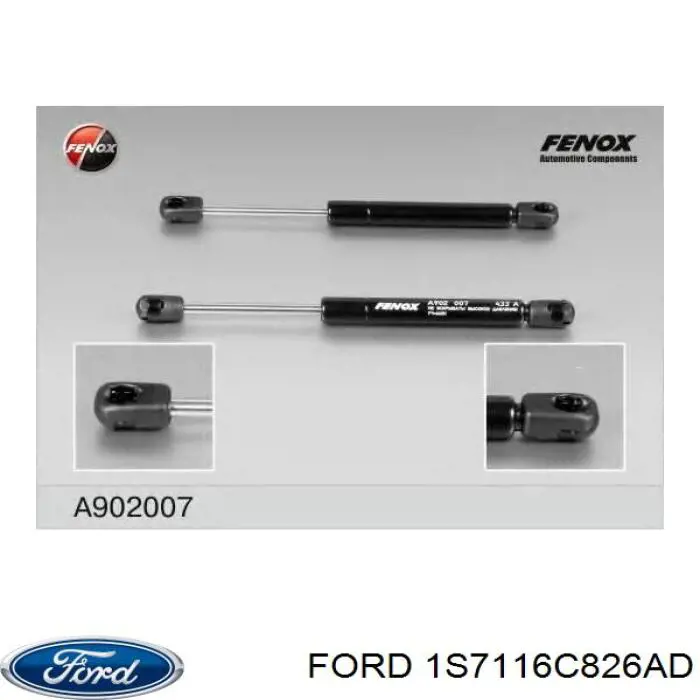Amortecedor da capota Ford 1S7116C826AD preço, a partir de 14,59 USD