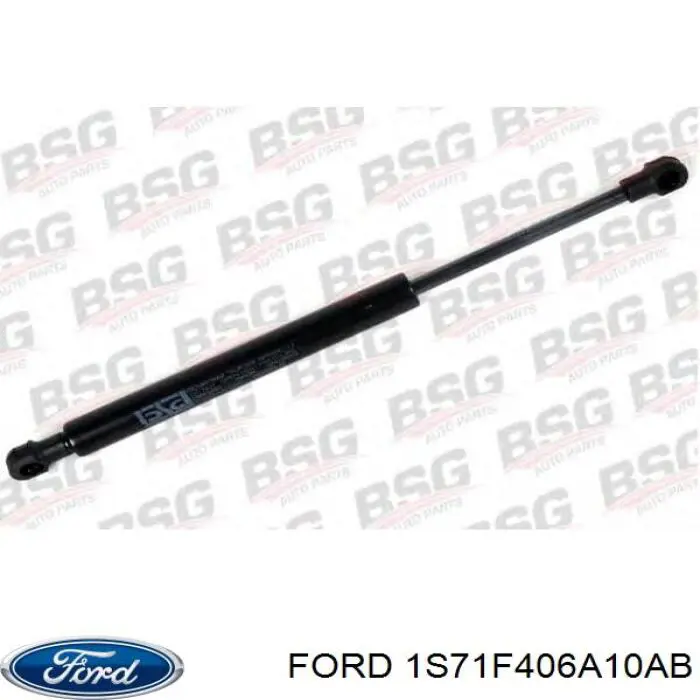 Compre 1S71F406A10AB Ford Amortecedor de tampa de porta-malas (de 3ª/5ª porta traseira)