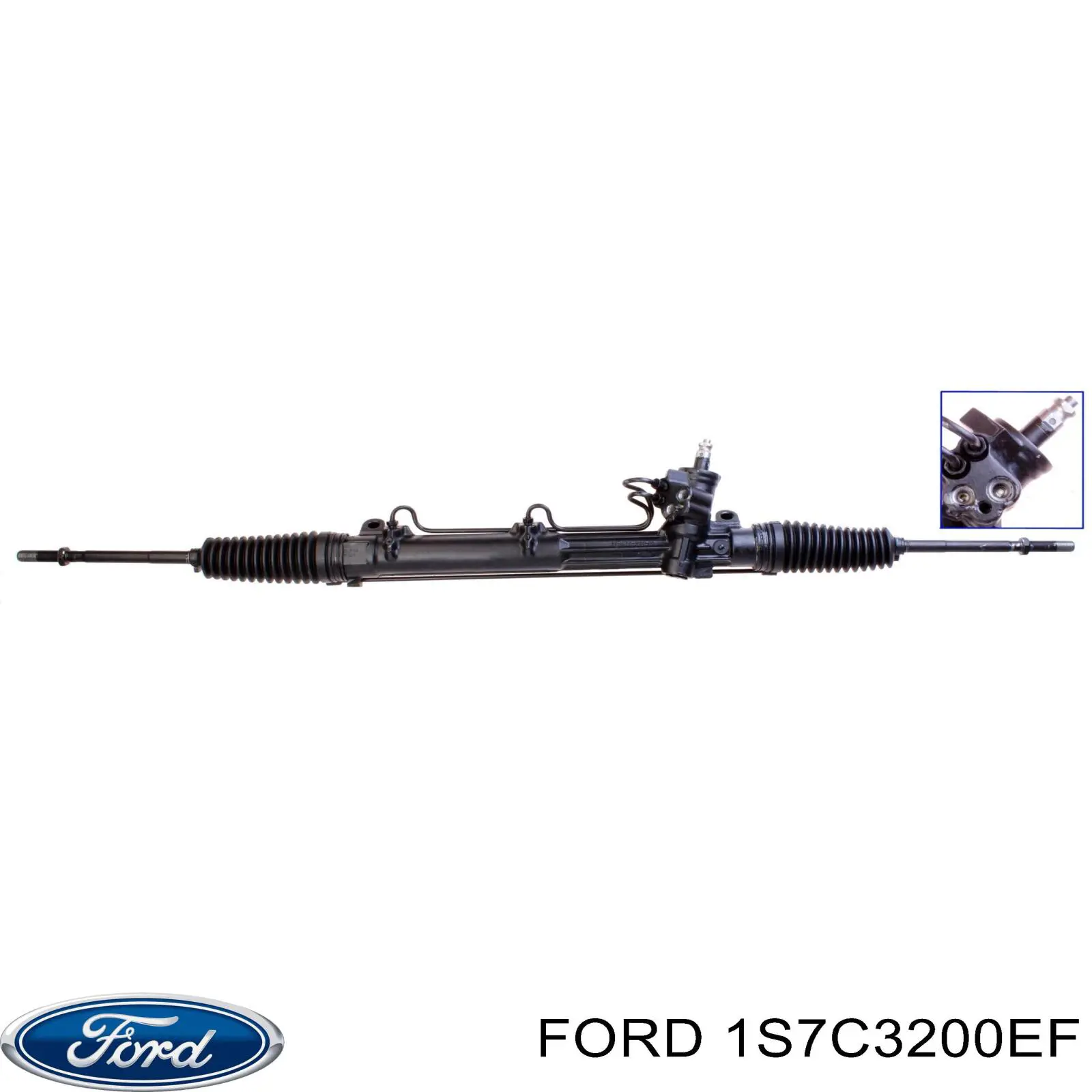 1S7C3200EF Ford Cremalheira da direção