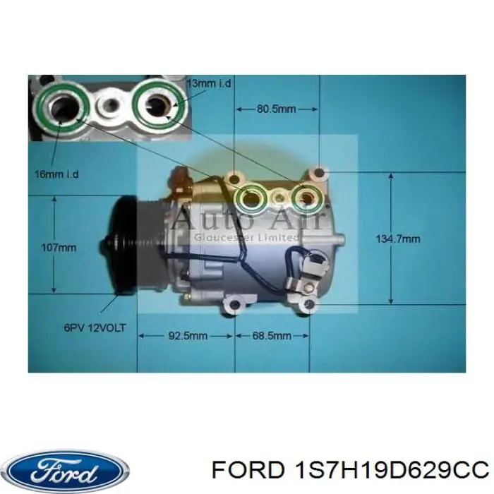 Compressor de aparelho de ar condicionado Ford 1S7H19D629CC preço, a partir de 282,05 USD