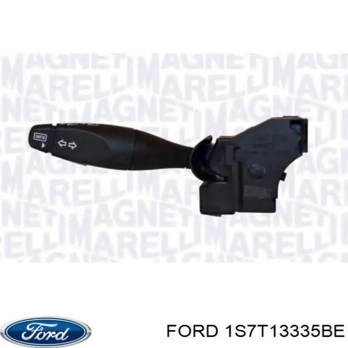 1S7T13335BE Ford Comutador esquerdo instalado na coluna da direção