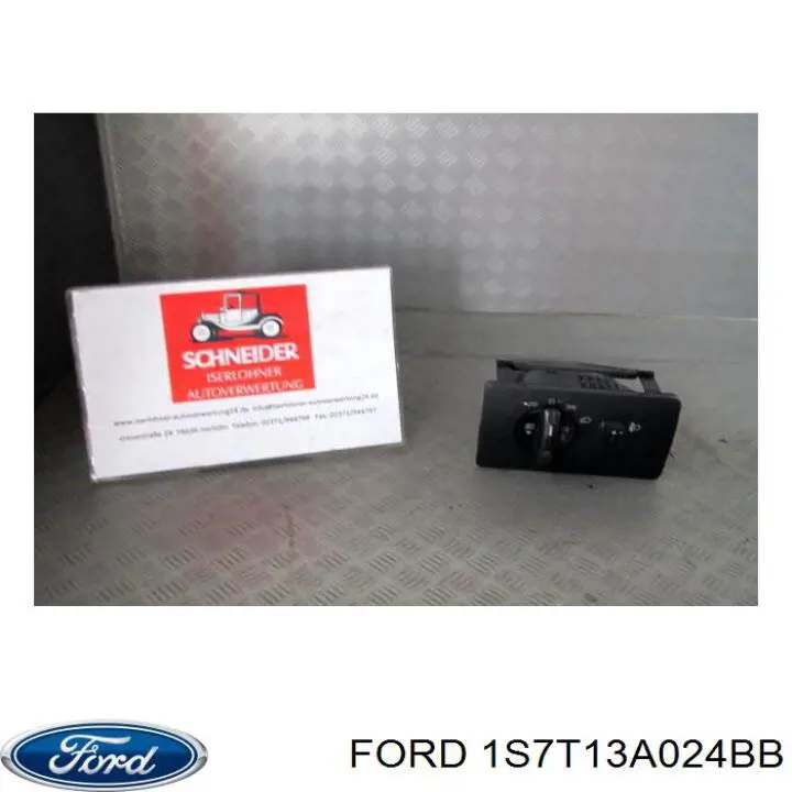 1S7T13A024BB Ford Comutador das luzes no "painel de instrumentos"