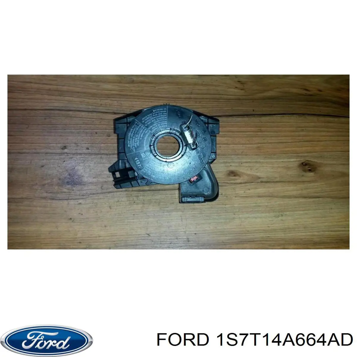 1S7T14A664AD Ford Anel AIRBAG de contato, cabo plano do volante