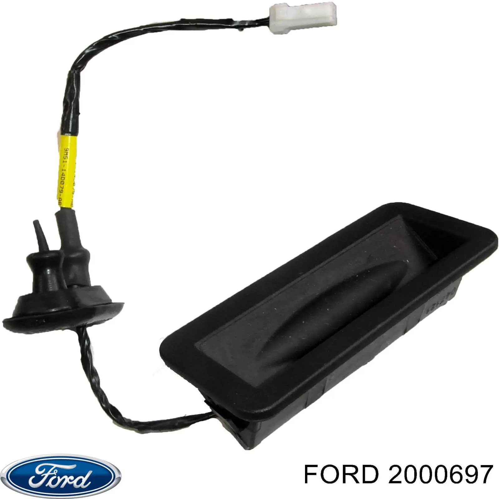 2000697 Ford Botão de acionamento do fecho de tampa de porta-malas (de 3ª/5ª porta (de tampa de alcapão)