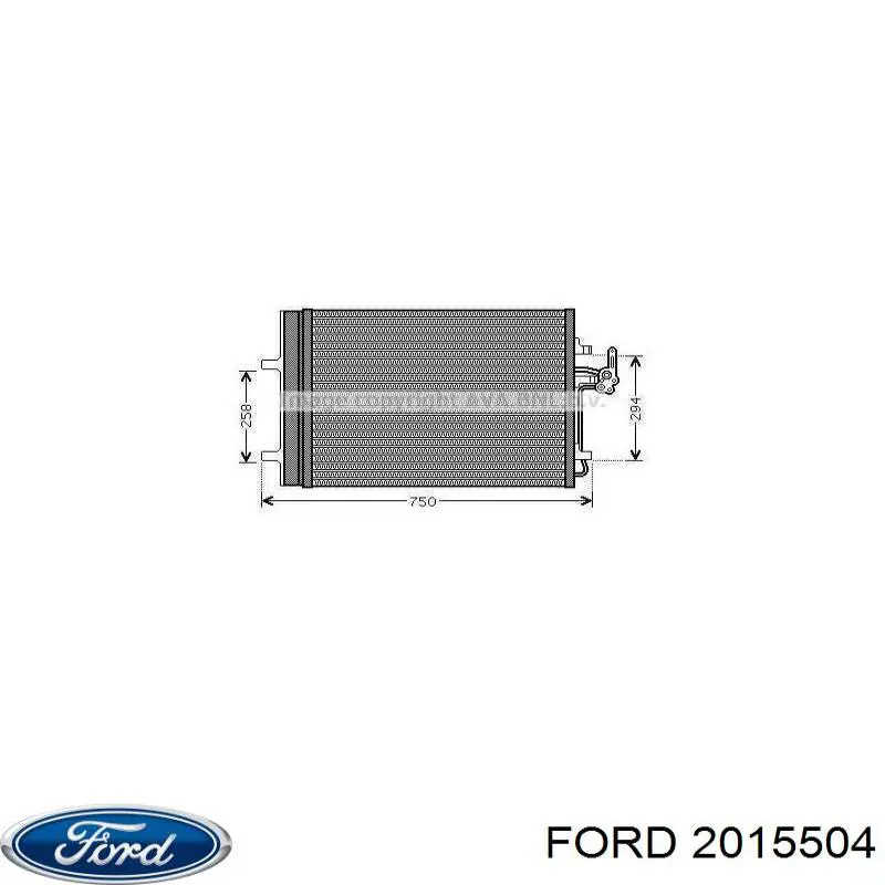 2015504 Ford Radiador de aparelho de ar condicionado