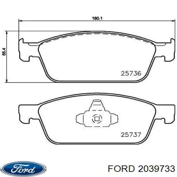 Sapatas do freio dianteiras de disco Ford 2039733 preço, a partir de 39,88 USD