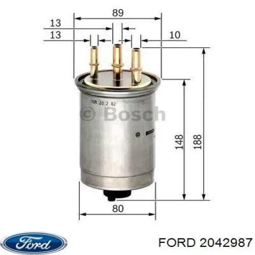 Compre 2042987 Ford Filtro de combustível