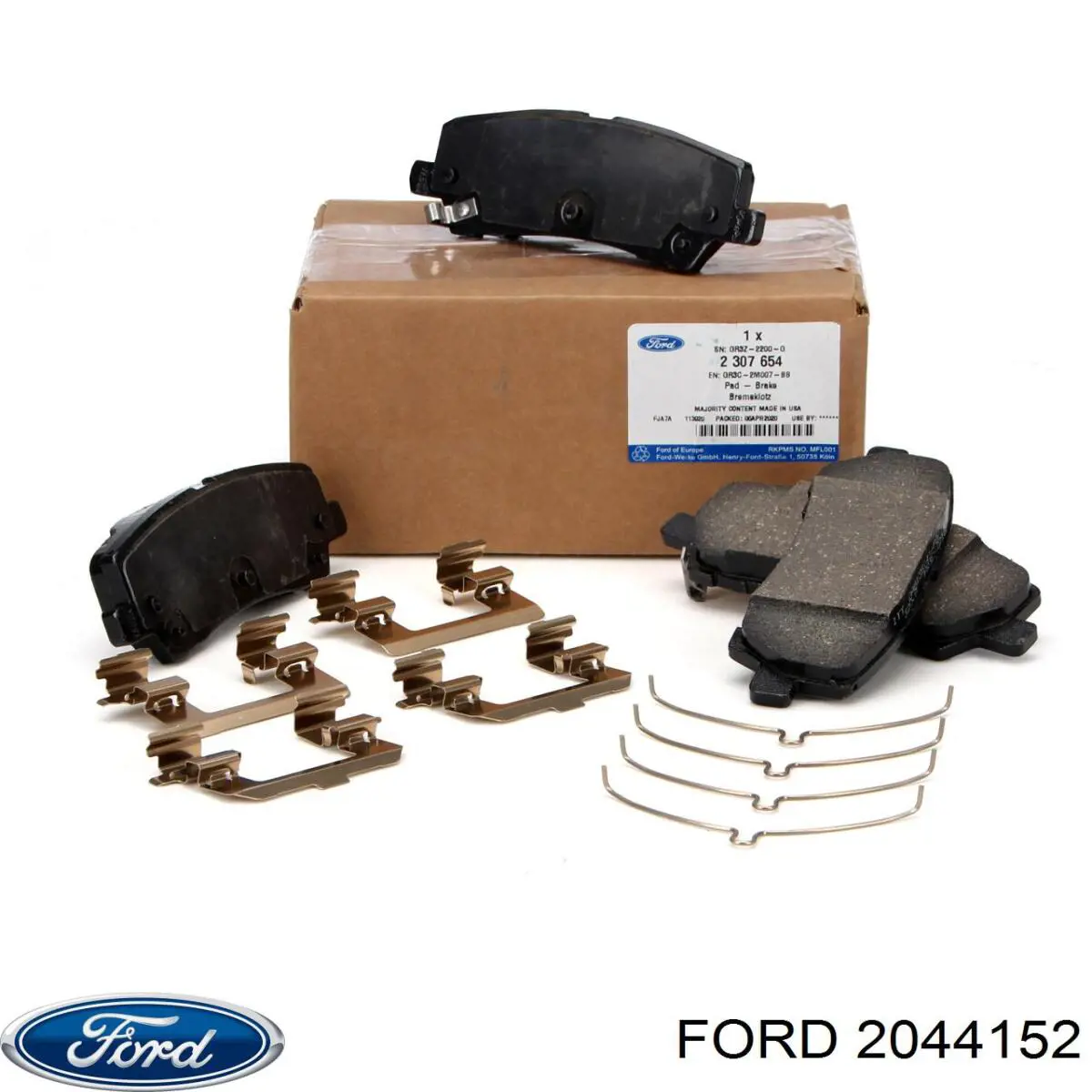 2044152 Ford Sapatas do freio traseiras de disco