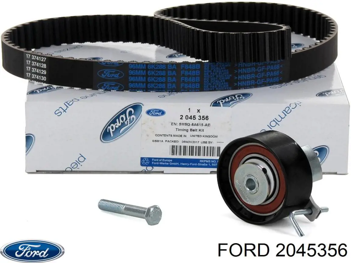 Compre 2045356 Ford Correia do mecanismo de distribuição de gás, kit