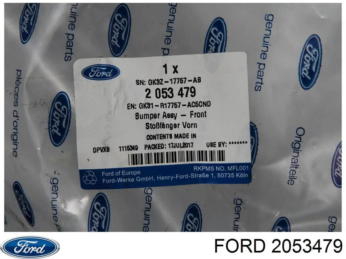 Pára-choque dianteiro Ford 2053479 preço, a partir de 525,41 USD