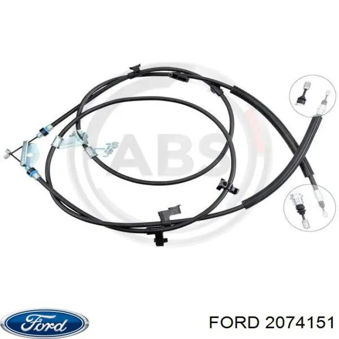 Cabo traseiro direito/esquerdo do freio de estacionamento Ford 2074151 preço, a partir de 53,17 USD